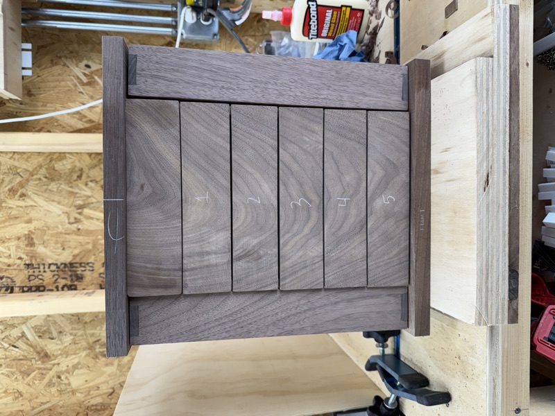 Walnut Jewelry Cabinet in progress, photo 4